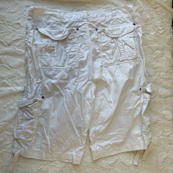 Decree White 100% Cotton Cargo Short - Mens 38 - Picture 6 of 7